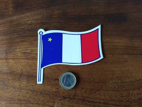 Ancien autocollant drapeau - autocollant,