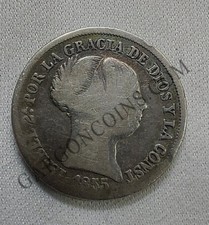 Isabel II 2 Réales 1855 De Madrid