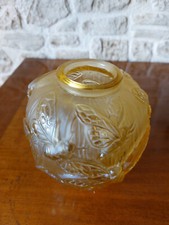 VASE BOULE DE SAINT LOUIS OU VERLYS A DECOR DE LIBELLULE