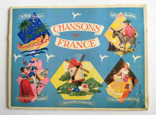 CHOCOLAT POULAIN ALBUM bleu CHANSONS DE FRANCE VIGNETTES COMPLET