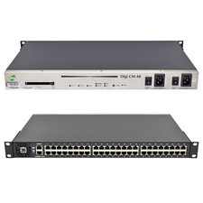 Digi CM 48 Dual Power 50001856-01 50000687-02 48-Port Console Server +Rack Ears