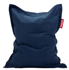 Pouf Fatboy d'intérieur Bleu marine en velour 140x110 cm