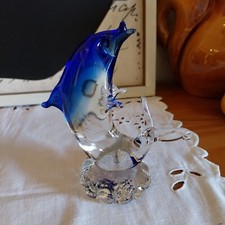 Figurine Dauphin En Verre Soufflé Fabrication Artisanale