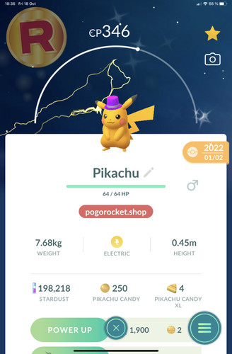 Shiny purple party hat pikachu - purple,