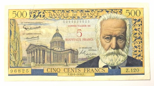 Billet banque 500 francs 1959 - 500,