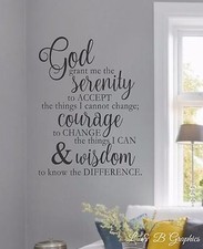 Serenity Prayer-#1- Vinyl Wall