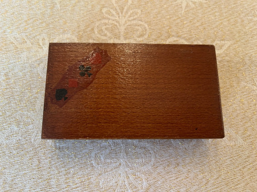 Ancien étui bois pour - étui, jeux