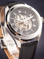 Montre MASERATI Pole Position Automatique Cadran Squelette en Argent. 429,00€