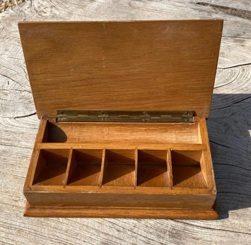 Boite timbres bois - boite,
