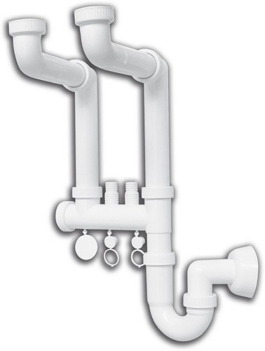 Siphon évier voies - siphon,