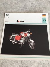 MZ 125 TS 1975 Carte moto Collection Atlas Allemagne