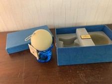 Bougeoir modèle Eole bleu en cristal de Saint Louis