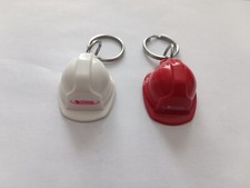 2 Porte-clés Casques de Chantier publicitaires TALLAPLAST Keychain vintage