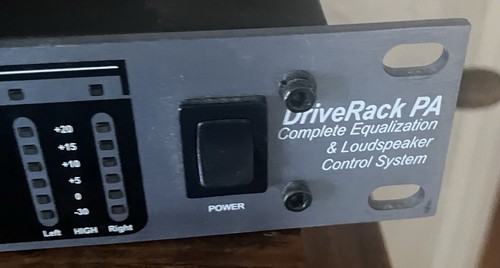 Dbx driverack equalization - dbx,