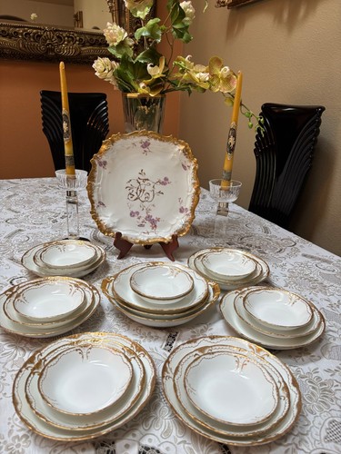 Antique porcelain limoges set - limoges,