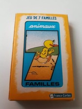 Paquet De Cartes Jeu 7 Familles Animaux 