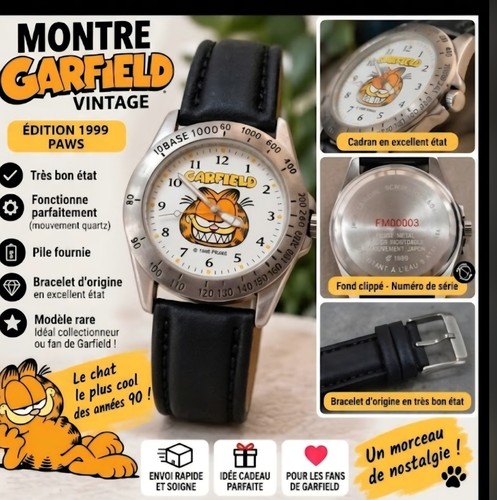 Montre vintage garfield - montre,