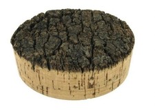 Bonde bouchon liège avec dessus en croûte d' écorce 90 MM BOUCHONNERIE JOCONDIEN