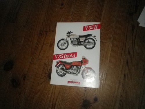 Moto guzzi v35 brochure - guzzi,