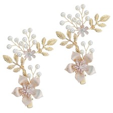  2 Pcs Accessoires De Coiffure Cheveux Mariage Bijoux Pour Femmes