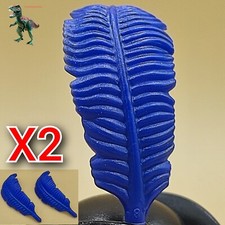 X2 Playmobil plume bleu foncé-chapeau-éventail égyptien-casque chevalier médi...