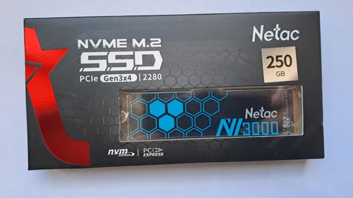 Ssd nvme 250go netac - nvme, m2