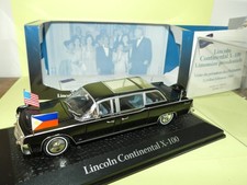 LINCOLN CONTINENTAL X-100 JOHNSON 1964 PRESIDENTIELLE ATLAS 1:43 Chef d'état