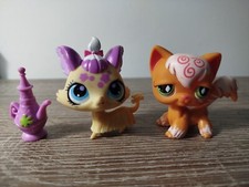 Littlest Petshop LPS Lot Chien dog Yorkshire Et Chat Angora Cat HASBRO