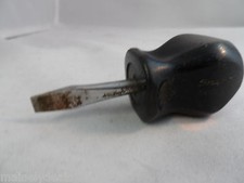 Black Snap On Stubby Flat Head Screwdriver SDD1 Good Condition