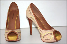 COSMOPARIS Escarpins Toile Lin