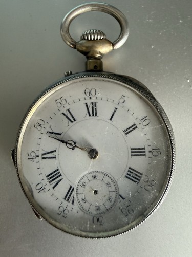 Montre gousset argent massif - montre,