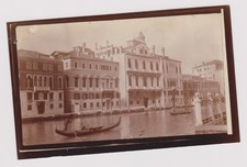 photo ancienne ?️ Venise Grand Canal gondoles palais gothique 1900