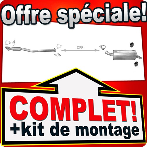 Ligne pot échappement - d'échappement, pour