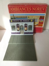 NOREV ANCIEN  diorama décor facade POSTE DE POLICE en Boite  no dinky cij jrd