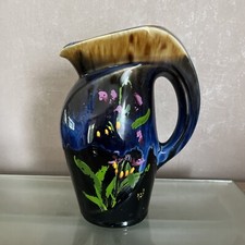 Joli Pichet Ancien Décor Floral Peint à la main