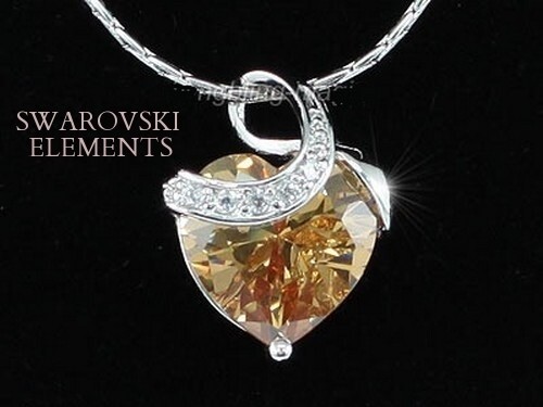 Collier pendentif coeur charm - ,