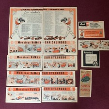 Volkswagen publicites 1955 M vewe jouet Concours tintin tekno toys garage Van