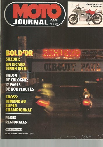 Moto journal 668 bol or - journal, d'or