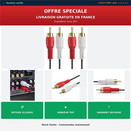Câble audio rca - câble,