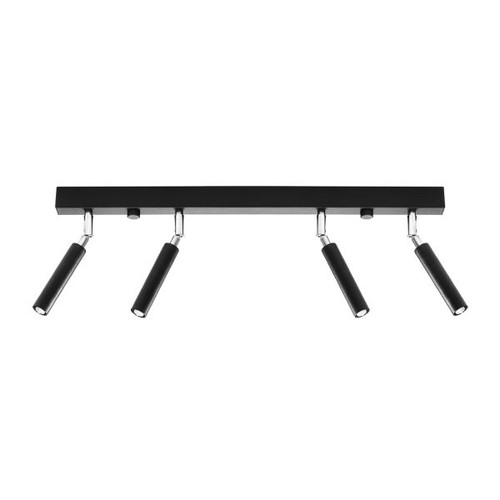 Plafonnier aluminium noir - aluminium, 4