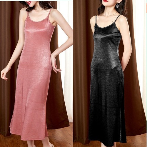 Femme faux soie robe cami - femme,