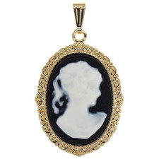 Pendentif Camée noir grand
