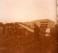 lot 2 plaques stereoscope sur verre avions planeurs