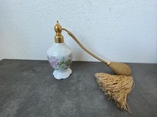 ancien vaporisateur parfum limoges marcel franck decor fleur deco 