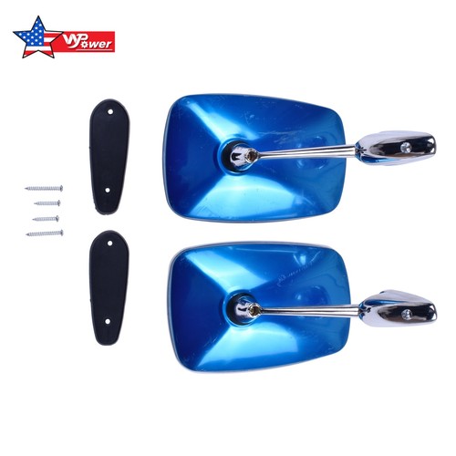 Chrome fender mirror - chrome, set