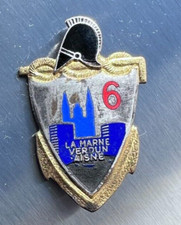ORIGINAL MILITAIRE INSIGNE 6°