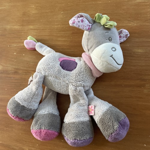 Peluche doudou vache alizée - peluche,