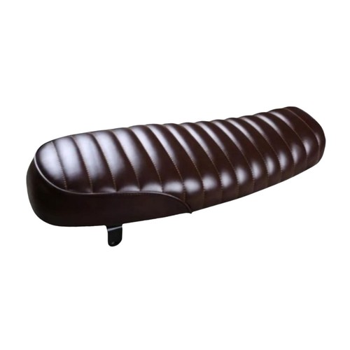 Selle moto rétro cuir - en,