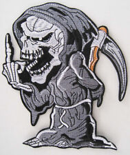 AUFNÄHER   PATCH GROSS   TOTENKOPF SKULL   HARLEY   BIKER - Ref.120