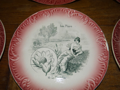 Ancienne assiette digoin - assiette,